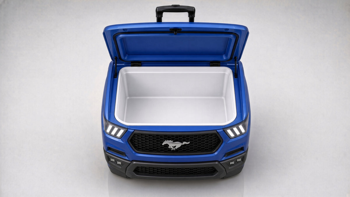 Hielera Ford Mustang azul