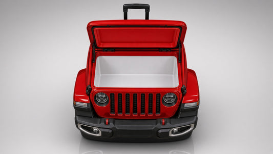 HIELERA JEEP ROJO