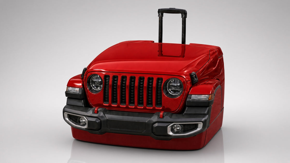 HIELERA JEEP ROJO