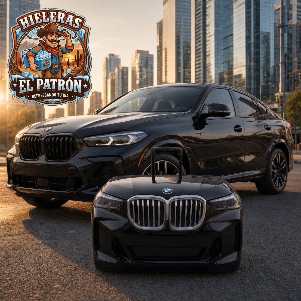 HIELERA BMW NEGRA