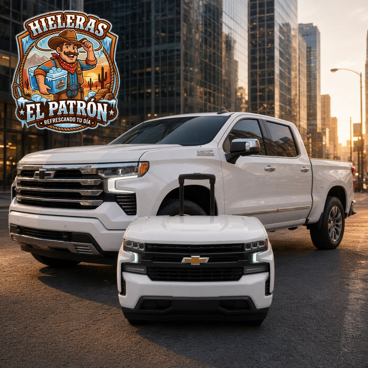 HIELERA CHEVROLET BLANCA