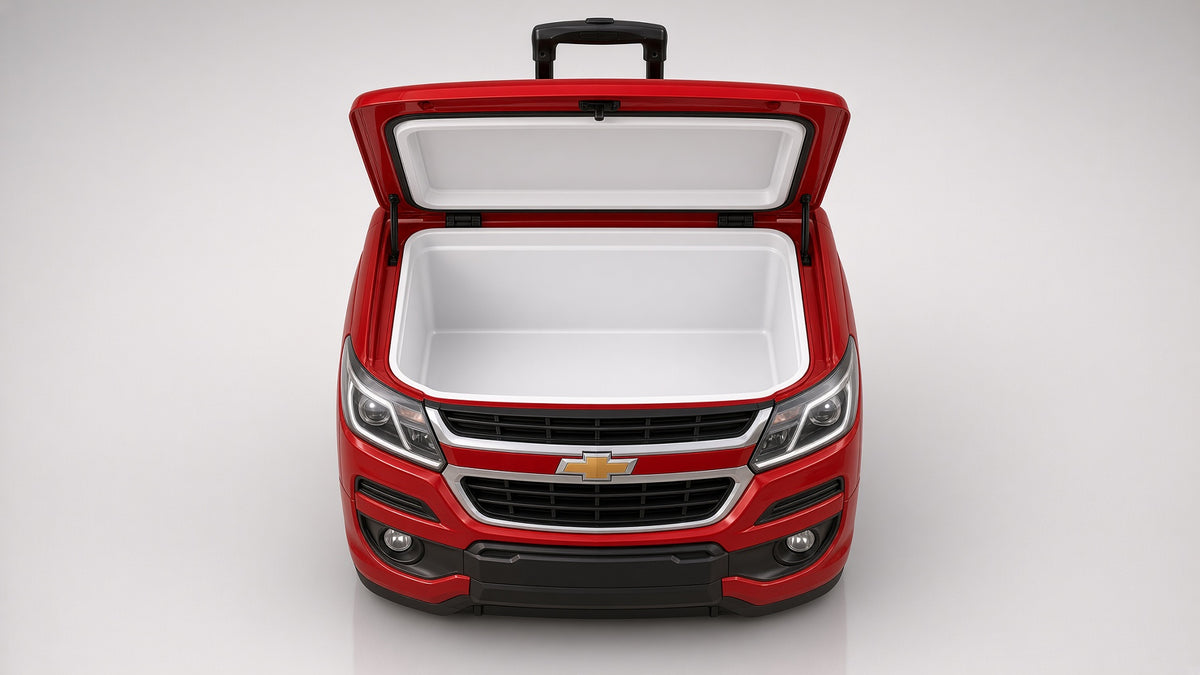 Hielera Chevrolet S10 roja