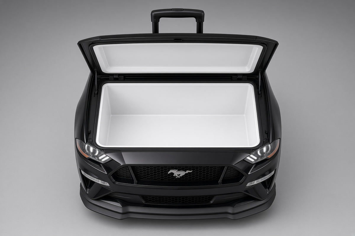Hielera Ford Mustang negro modelo 2020