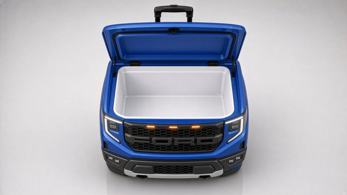 Hielera Ford Raptor azul