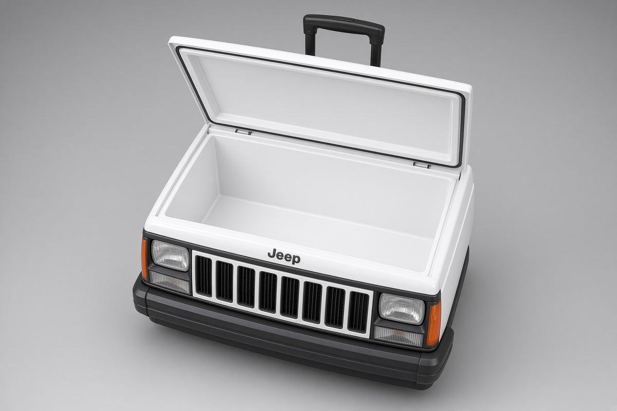 HIELERA JEEP COMANCHE BLANCA