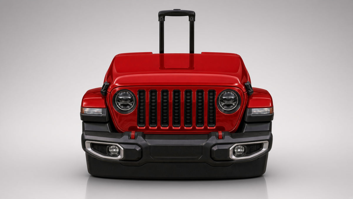 HIELERA JEEP ROJO