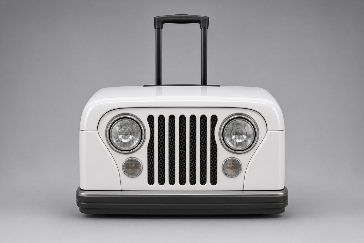 Hielera Jeep blanco modelo 1982