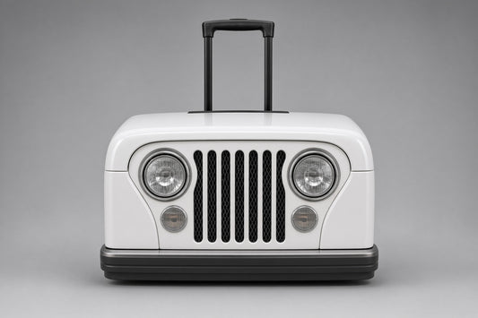 Hielera Jeep blanco modelo 1982