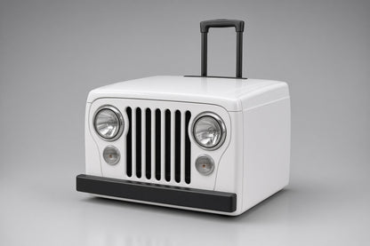 Hielera Jeep blanco modelo 1982