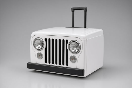 Hielera Jeep blanco modelo 1982