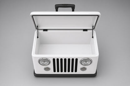 Hielera Jeep blanco modelo 1982
